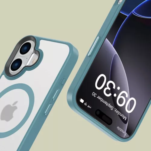 Tech-protect Magmat Magsafe Iphone 16 Matte Teal Tok-5906302372355 2 kép