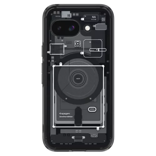  Google Pixel 9a Fekete Spigen Ultra Hybrid Mag Magsafe Zero One tok-8809971238755 2 kép