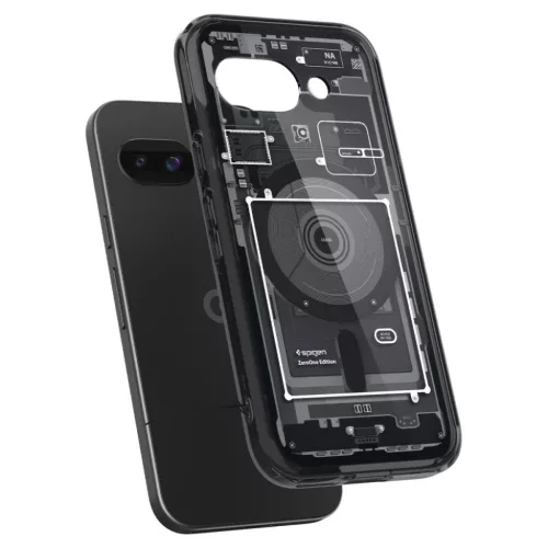  Google Pixel 9a Fekete Spigen Ultra Hybrid Mag Magsafe Zero One tok-8809971238755 7 kép
