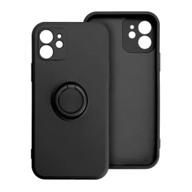 SZILIKON GYŰRŰ tok iPhone 16e (SE 4 2025) /17e fekete tok