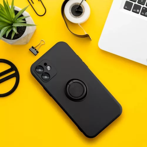 SZILIKON GYŰRŰ tok iPhone 16e (SE 4 2025) /17e fekete tok-5903396380396 7 kép