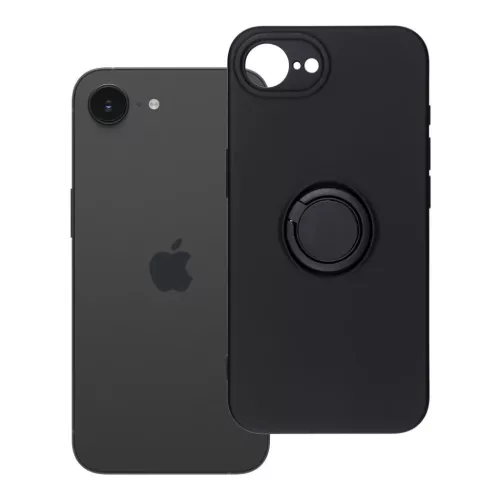 SZILIKON GYŰRŰ tok iPhone 16e (SE 4 2025) /17e fekete tok-5903396380396 9 kép