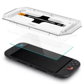 Spigen Glas.tr "ez Fit" 2-pack Nintendo Switch 2 átlátszó üvegfól-8800283312881 2 kép