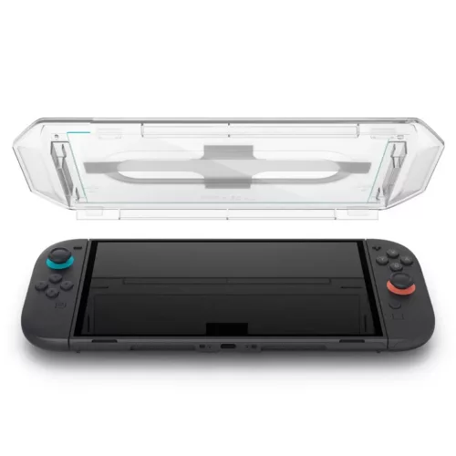 Spigen Glas.tr "ez Fit" 2-pack Nintendo Switch 2 átlátszó üvegfól-8800283312881 5 kép