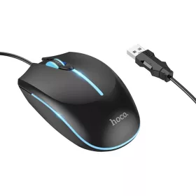 HOCO gaming vezetékes USB A számítógépes egér 2400 dpi GM37 feke-6942007647953 1 kép
