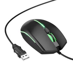 HOCO gaming vezetékes USB A számítógépes egér 2400 dpi GM37 feke-6942007647953 2 kép