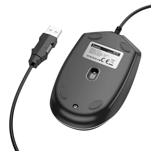 HOCO gaming vezetékes USB A számítógépes egér 2400 dpi GM37 feke-6942007647953 3 kép