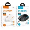 HOCO gaming vezetékes USB A számítógépes egér 2400 dpi GM37 feke-6942007647953 7 kép