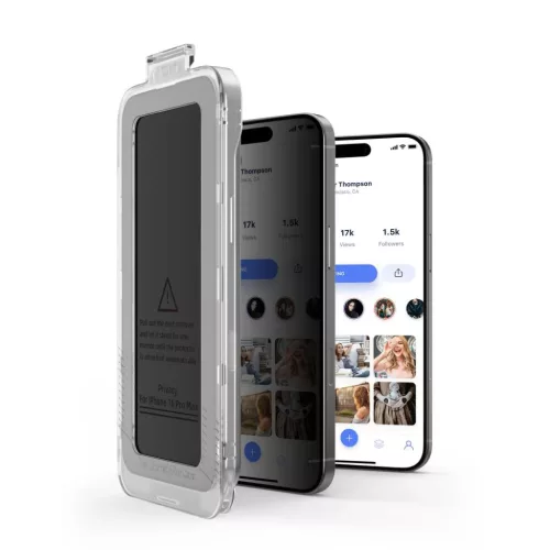 Tech-Protect Quick Set Spy+ 2-csomag iPhone 16 Pro Max adatvédelmi ü-5906302318858 4 kép