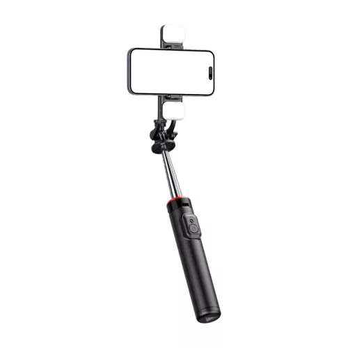 Selfie bot WC13YDS teleszkópos tripod 1,3m dupla lámpával és telef-5907769360619 2 kép