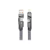 FORCELL F-ENERGY C241 4 az 1-ben kábel Type C / USB A Type C / Lightn-5903396298318 2 kép