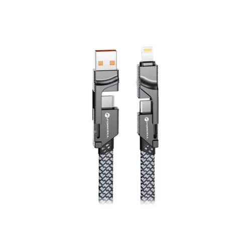 FORCELL F-ENERGY C241 4 az 1-ben kábel Type C / USB A Type C / Lightn-5903396298318 2 kép