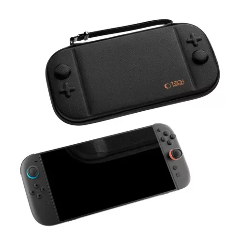 Tech-protect Slim Pouch Nintendo Switch 2 Fekete tok-5906302318988 5 kép