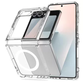  Galaxy Z Flip 6 / 7 Tech-protect Flexair Hybrid Magsafe Átlátszó t-5906302330621 1 kép