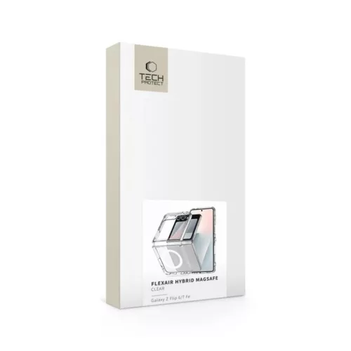  Galaxy Z Flip 6 / 7 Tech-protect Flexair Hybrid Magsafe Átlátszó t-5906302330621 5 kép