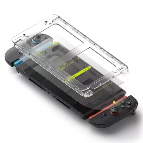 Ringke Easy Slide 2-csomag Nintendo Switch 2 Átlátszó üvegfólia-8800293858829 3 kép