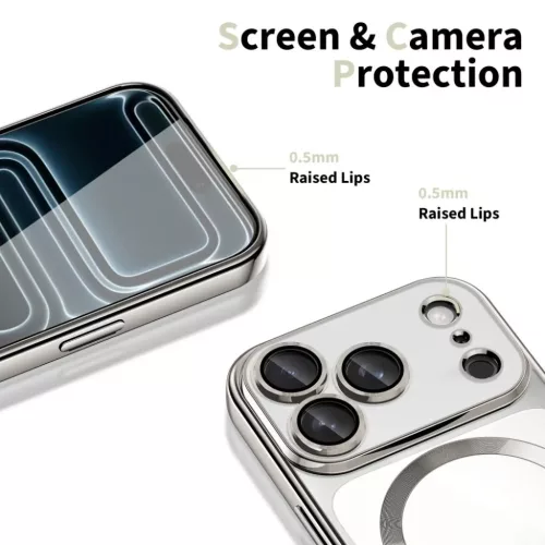 iPhone 17 Pro Max Tech-protect Magflex Magsafe tok csillogó ezüst-5906302334605 3 kép