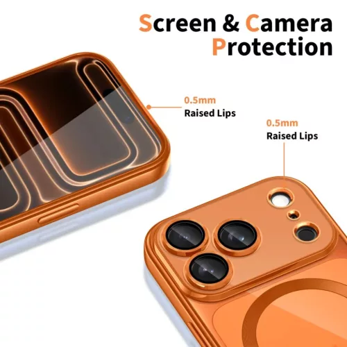 iPhone 17 Pro Tech-protect Magflex Magsafe ragyogó kozmikus narancss�-5906302334612 3 kép