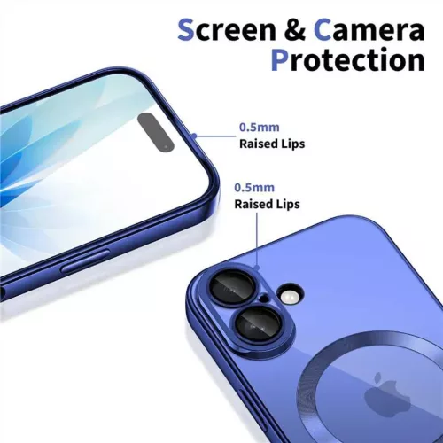 iPhone 17 Tech-Protect MagFlex tok Shiny Mist Kék-5906302334650 3 kép