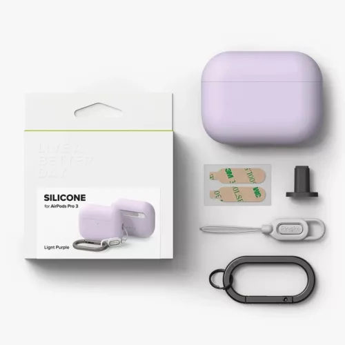 Apple AirPods Pro 3 világoslila tok-8800293859437 6 kép