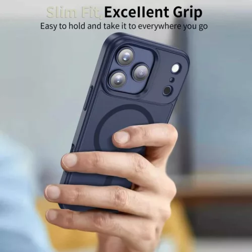 iPhone 17 Pro tok Tech-protect Magmat Magsafe Matt Mélykék-5906302334155 6 kép