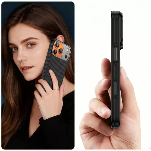 iPhone 17 Pro Max Tech-protect Kevlar Aramid Magsafe tok fekete-5906302334018 6 kép