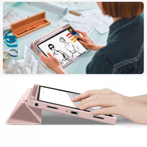 Samsung Galaxy Tab A9 / A11 8.7 X110 / X115 / X133 / X135 tok Pink-5906302334971 8 kép