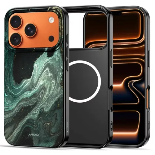 iPhone 17 Pro Tech-Protect Lamano Magsafe Aura Zöld tok-5906302334421 3 kép