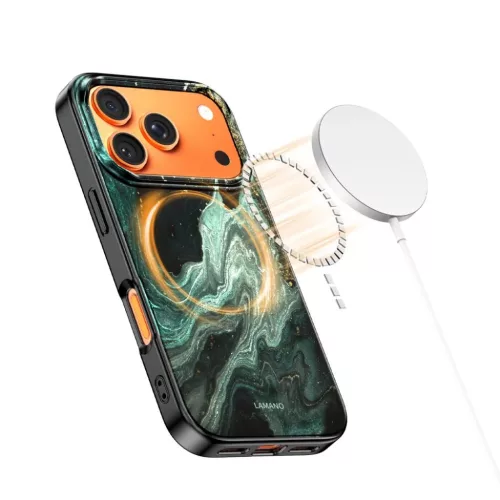 iPhone 17 Pro Tech-Protect Lamano Magsafe Aura Zöld tok-5906302334421 5 kép