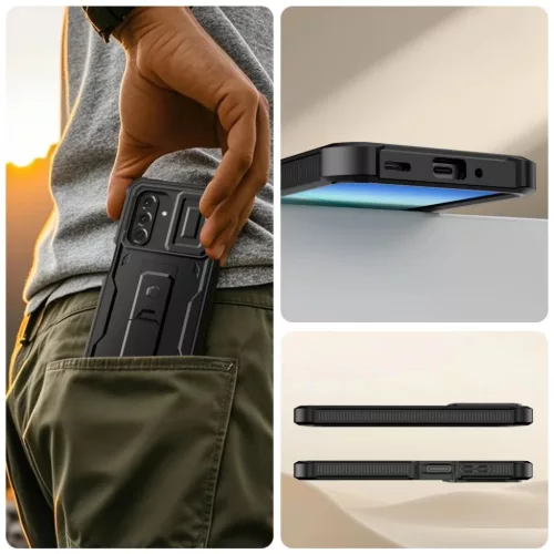 Samsung Galaxy A17 4G / 5G tok Tech-protect Kevlar Cam+ Fekete-5906302333004 6 kép