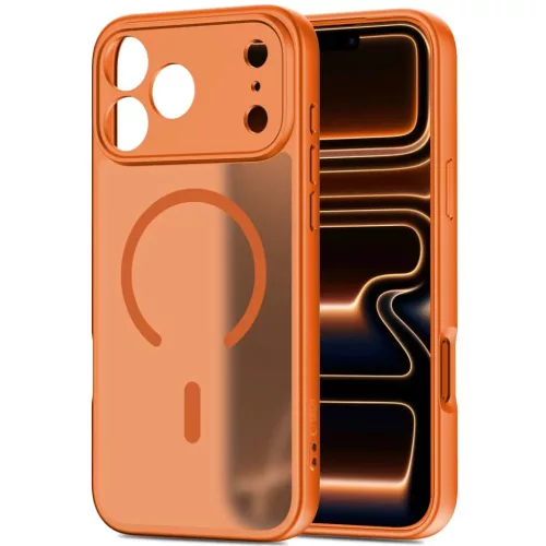 iPhone 17 Pro Tech-protect Basicmag Magsafe tok Matt Kozmikus Narancs-5906302334827 3 kép