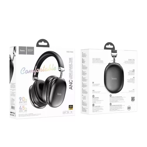 HOCO W35 Max Bluetooth vezeték nélküli fejhallgató ANC fekete-6942007631280 5 kép