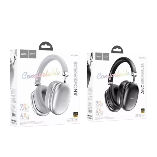 HOCO W35 Max Bluetooth vezeték nélküli fejhallgató ANC fekete-6942007631280 6 kép