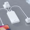 Powerbank Dudao K10 10000mAh 2.4A 2 x USB-A - fehér-6977196682157 6 kép