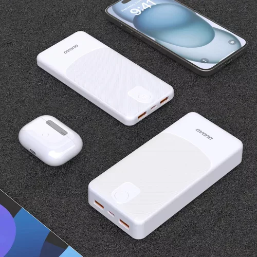 Powerbank Dudao K10 10000mAh 2.4A 2 x USB-A - fehér-6977196682157 9 kép