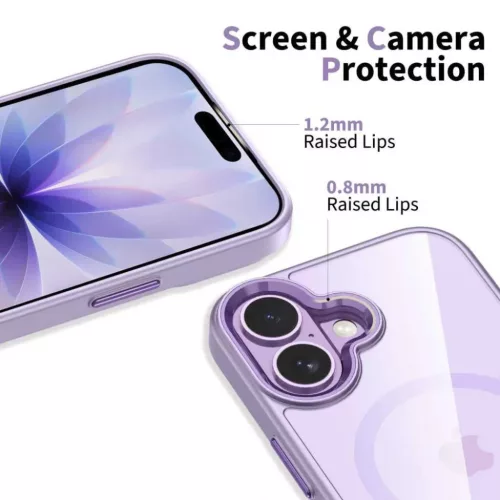 iPhone 17 Tech-protect Magmat Magsafe tok levendula/átlátszó-5906302334193 5 kép