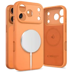   iPhone 17 Pro Max Tech-protect Silicone Magsafe tok Kozmikus Narancssárga