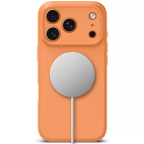 iPhone 17 Pro Max Tech-protect Silicone Magsafe tok Kozmikus Narancss�-5906302333882 3 kép