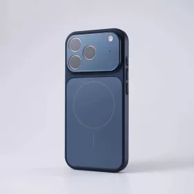 iPhone 17 Pro kék tok üveg kamera lencse védővel Magsafe AG Glass- 2 kép