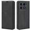 Xiaomi 15T mágneses flip bőrtok – Retro-skin, fekete