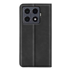 Xiaomi 15T mágneses flip bőrtok – Retro-skin, fekete- 2 kép