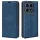 Xiaomi 15T mágneses flip bőrtok – Retro-skin, kék