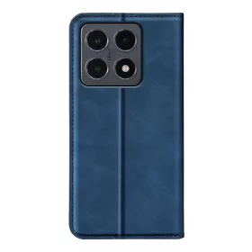 Xiaomi 15T mágneses flip bőrtok – Retro-skin, kék- 1 kép