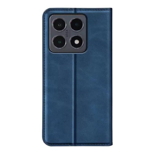 Xiaomi 15T mágneses flip bőrtok – Retro-skin, kék- 1 kép