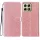 Xiaomi 15T Pro csillámos flipes bőrtok – rose gold
