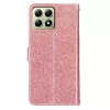 Xiaomi 15T Pro csillámos flipes bőrtok – rose gold- 2 kép