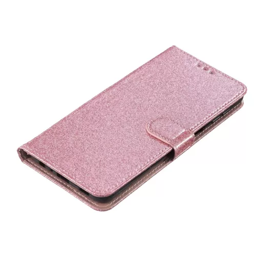 Xiaomi 15T Pro csillámos flipes bőrtok – rose gold- 4 kép