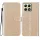 Xiaomi 15T csillámos flipes bőrtok – arany