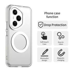 Honor 400 Pro Magsafe kompatibilis hibrid Candy tok – fehér (160,8 - 1 kép