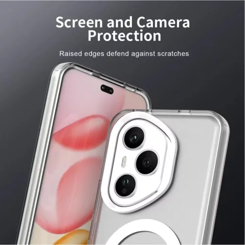 Honor 400 Pro Magsafe kompatibilis hibrid Candy tok – fehér (160,8 - 2 kép